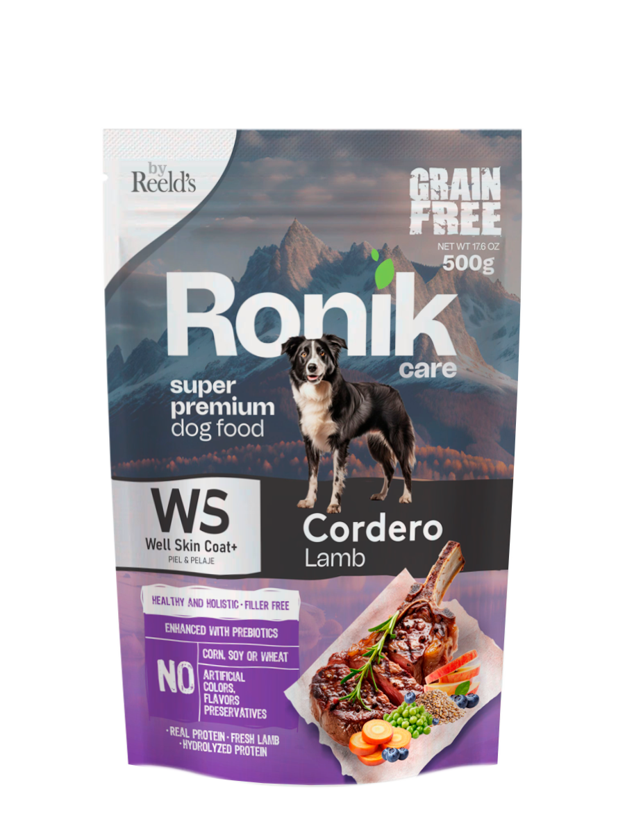 Ronik Well piel y el mantenimiento de un pelaje fuerte Cordero 500 g