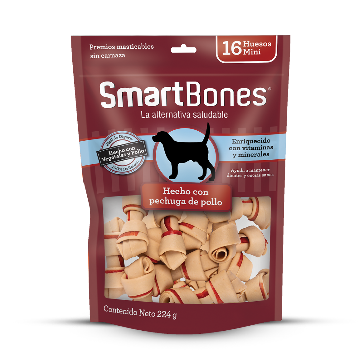 Smartbones Chicken para Perros x 16 Huesos Mini