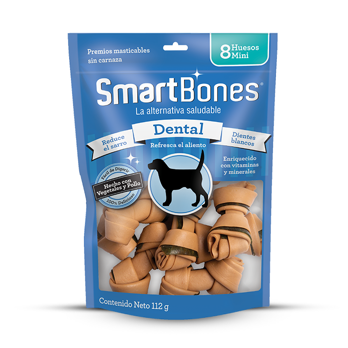 Smartbones Dental para Perros x 8 Huesos Mini