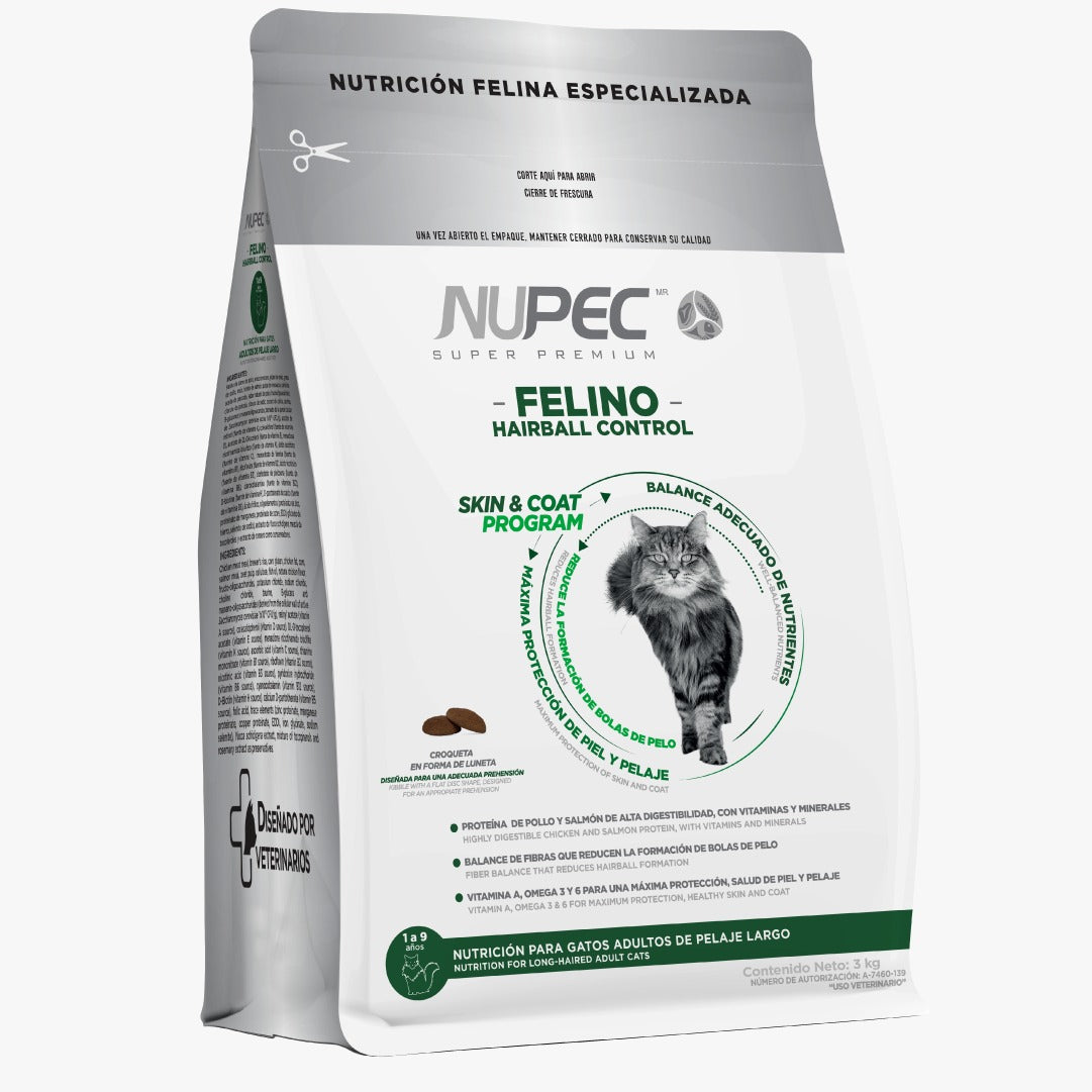 Nupec Gato Control Bolas de Pelo x 3 Kg