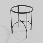 Soporte para Matera de Piso Arco Bajo Negro