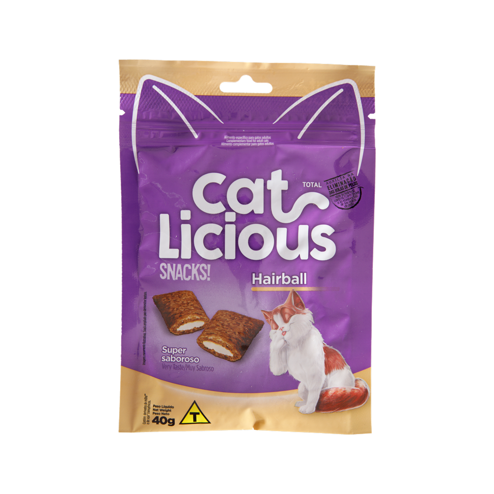Snack Para Gato Cat Licious Hairball 40Gr