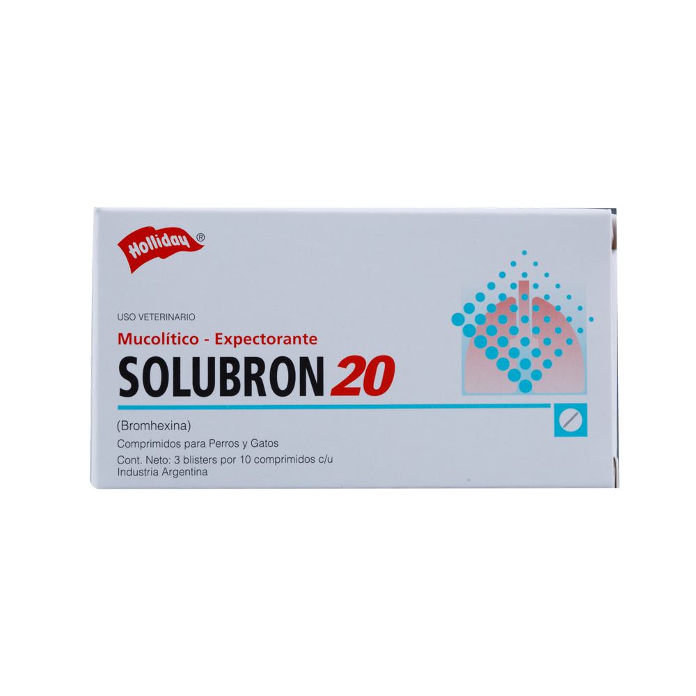 Mejora la salud respiratoria de tu mascota con nuestro mucolítico expectorante oral de rápida acción.Presentado en cómodos comprimidos de administración oral, este producto está diseñado para facilitar la eliminación de mucosidad y aliviar las molestias respiratorias.Cada envase contiene 3 blisters con 10 comprimidos cada uno, garantizando un tratamiento prolongado y efectivo.Beneficios Clave: