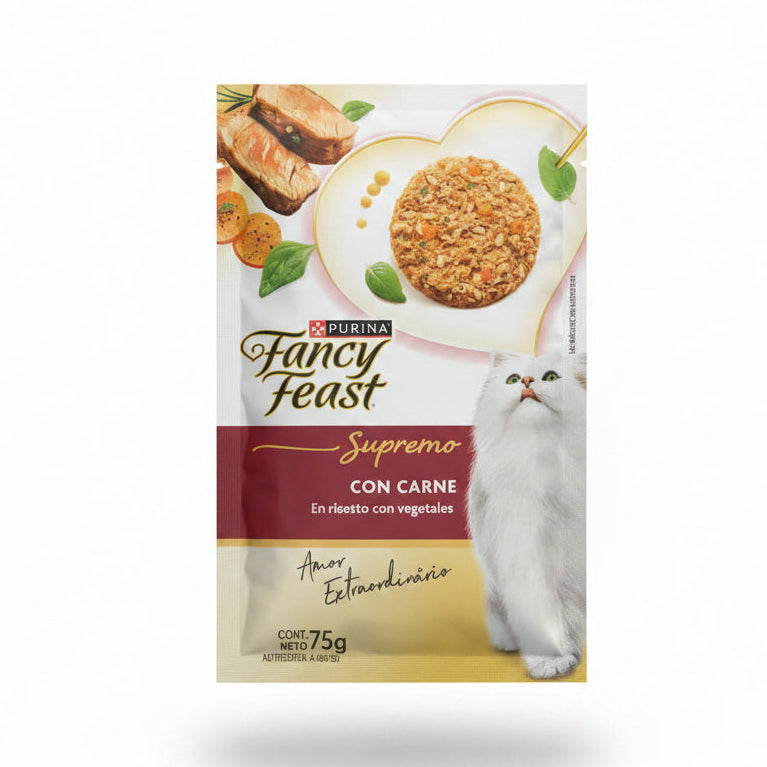Fancy Feast Supremo para gatos con carne y vegetales x 75 g