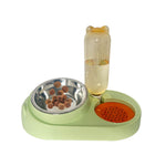 Comedero De Acero Con Bebedero Zc65 Colores Surtidos