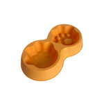 Comedero doble con forma de huella Perros y Gatos