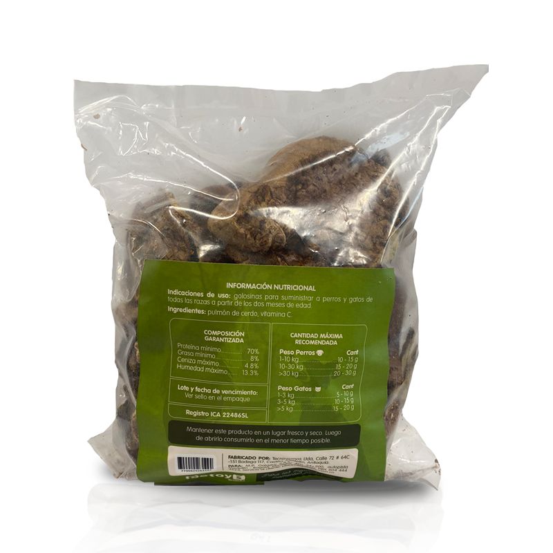Pulmon Natural snack para Perros