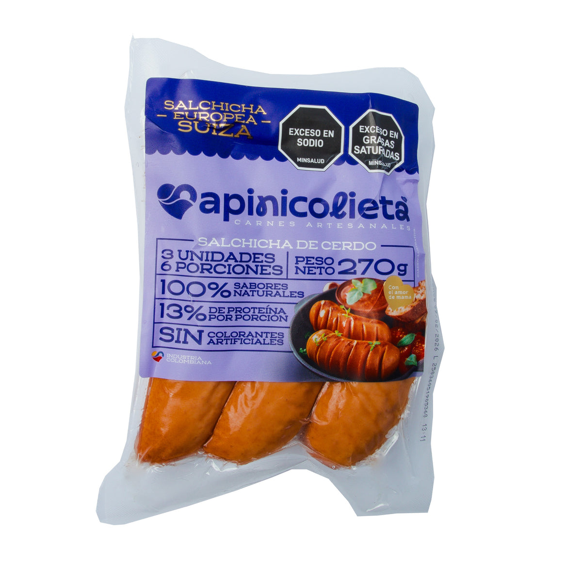 Salchicha Europea Suiza