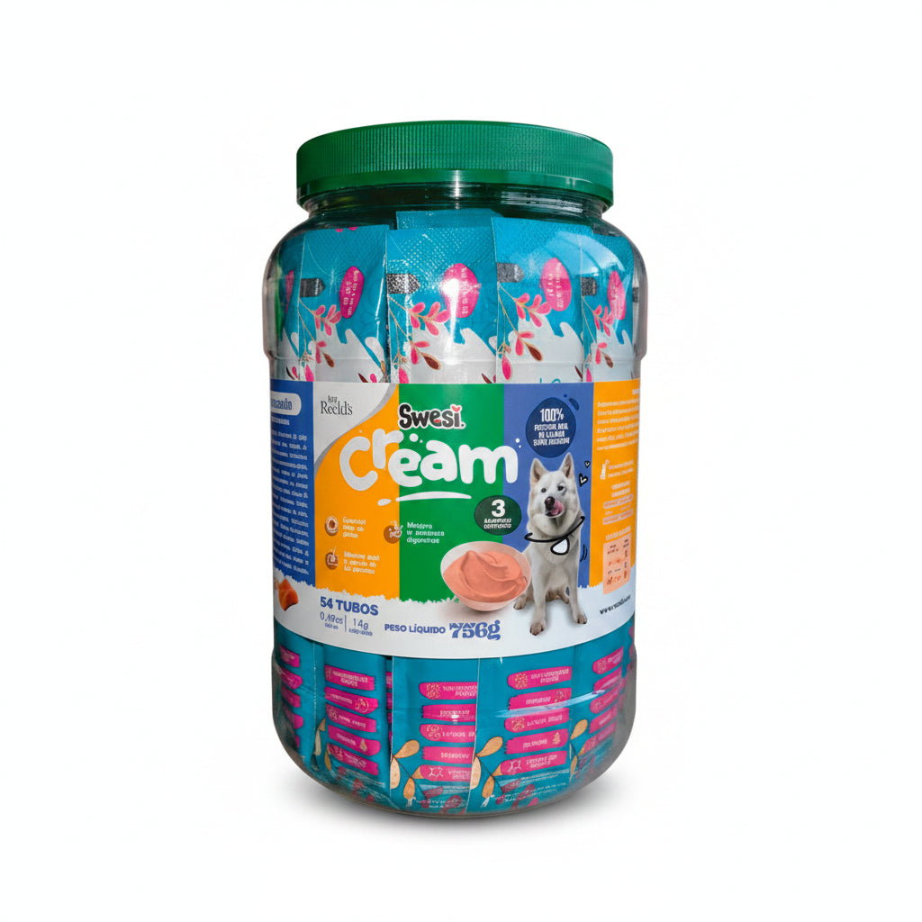 Swesi Cream Perro Bombonera x 54 Unidades Surtidas (756 g)