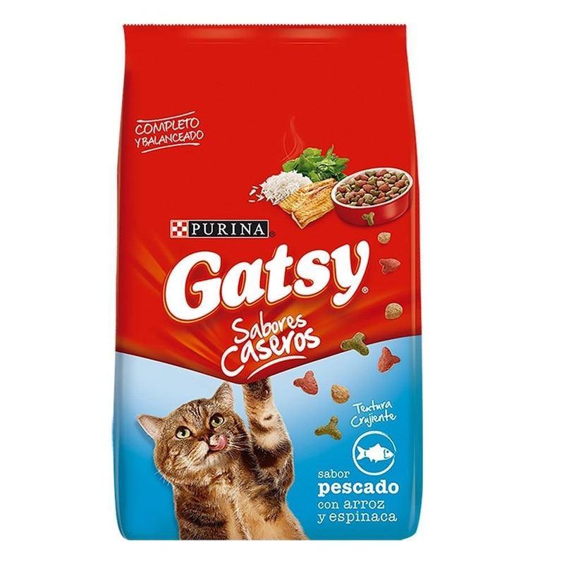 Gatsy pescado, arroz y espinaca x 8 kg|Purina