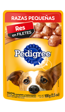 Pedigree adulto raza pequeña pouch de carne|Pedigree