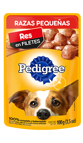 Pedigree adulto raza pequeña pouch de carne|Pedigree