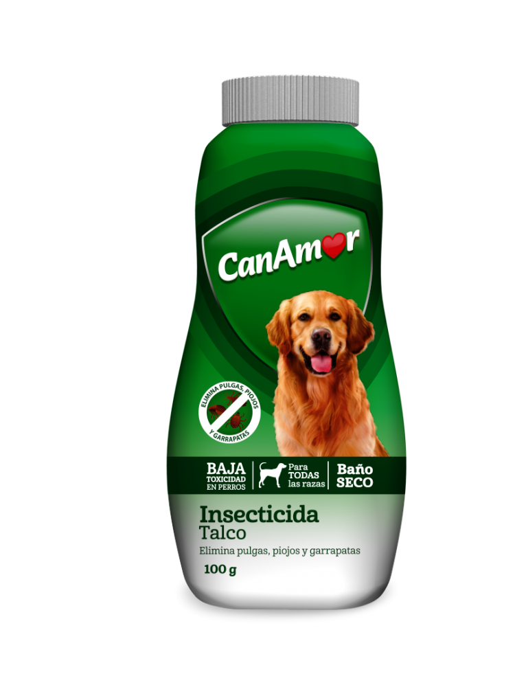Talco insecticida perro Canamor x 100 gr