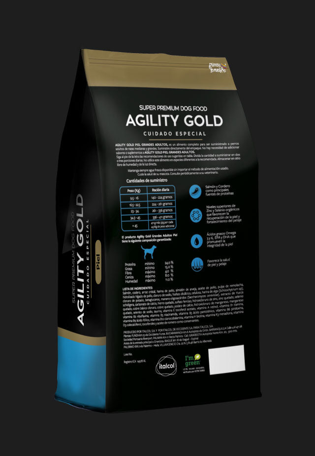 Agility Gold Piel perros grandes adultos