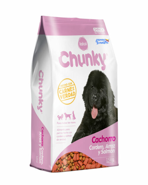 Chunky Cachorro Cordero. Arroz Y Salmón