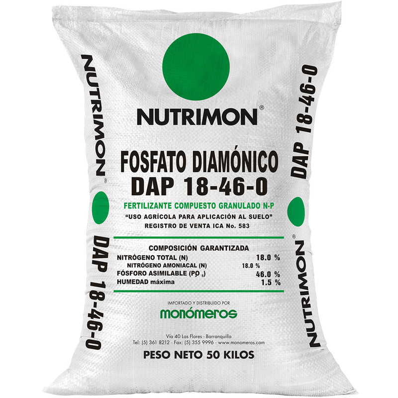 Fosfato Diamónico DAP x 50 kg|Nutrimon