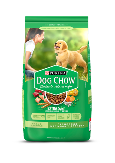 Dog Chow Salud visible cachorro mediano y grande - Nutrición Mascotas y Animales - Tierragro Colombia (5558138732694)