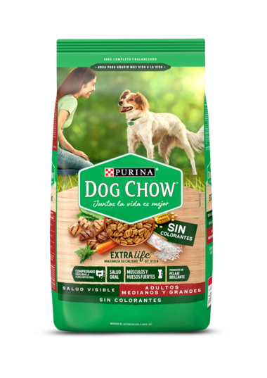 Dog Chow sin colorantes adulto mediano y grande - Nutrición Mascotas y Animales - Tierragro Colombia (5604076093590)