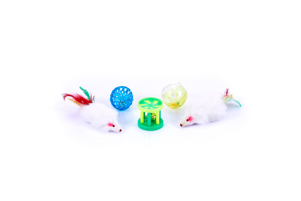 Kit juguete gato x 5 unds Petoys|PETOYS