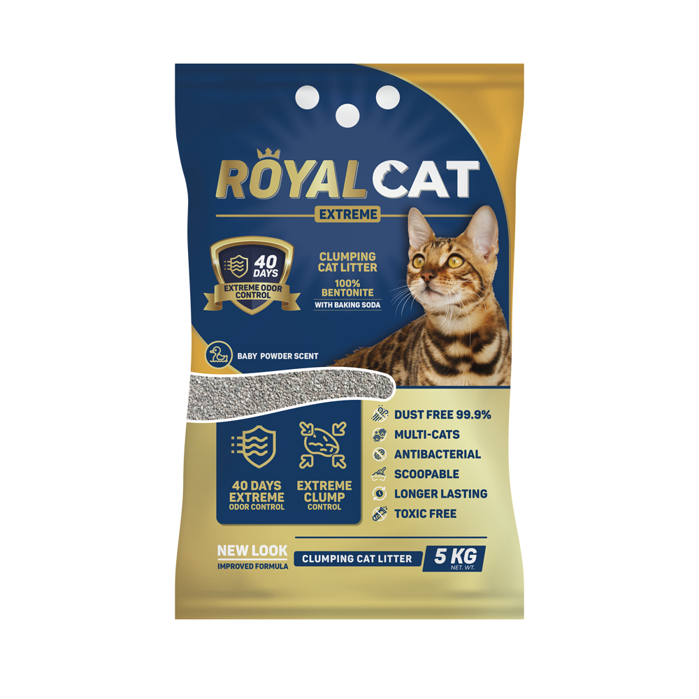 Scoopable arena para gatos x 5 kg (Olor talco)|Royal Cat