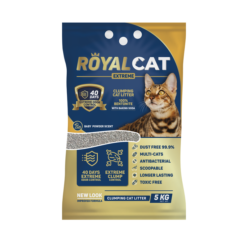 Scoopable arena para gatos x 5 kg (Olor talco)|Royal Cat