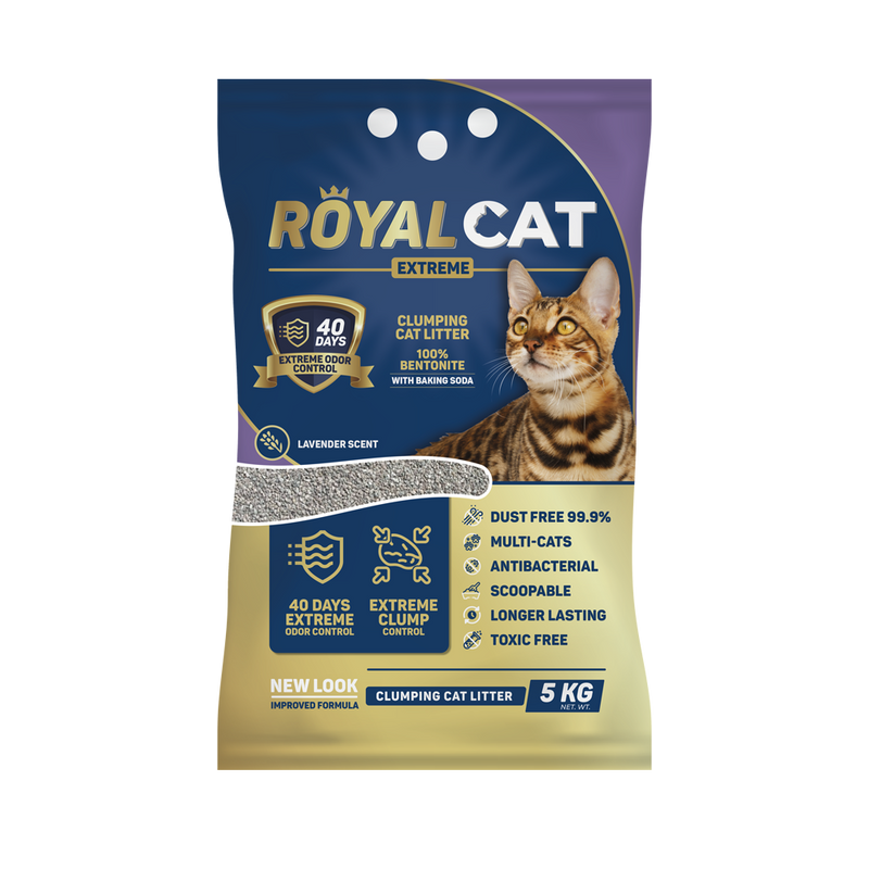 Scoopable arena para gatos x 5 kg (Olor lavanda)|Royal Cat