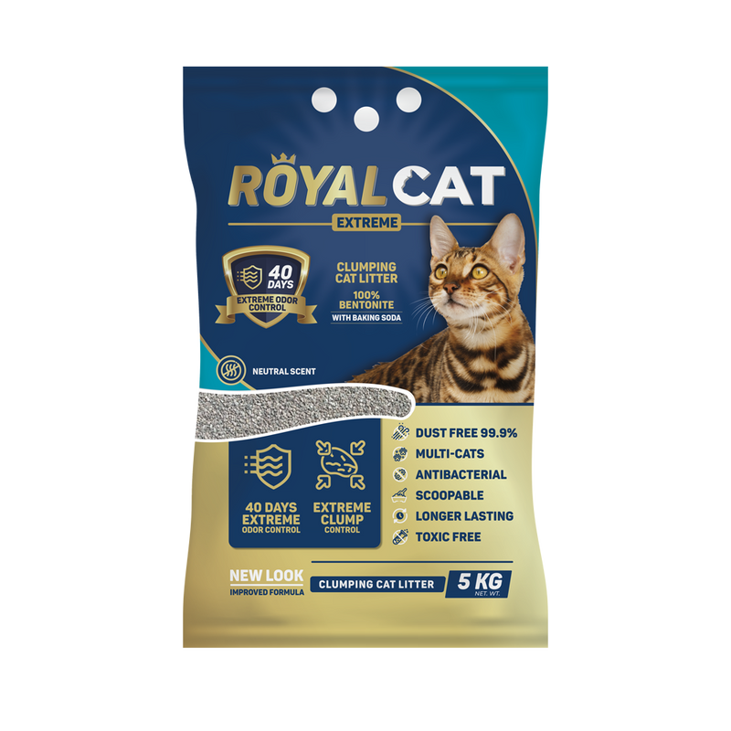 Scoopable arena para gatos x 5 kg (Sin olor)|Royal Cat