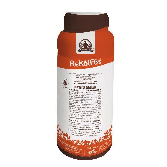 Mejora el desarrollo de tus hortalizas y frutales con ReKolFos, un fertilizante especializado para drench o fertirriego, ideal para etapas de máxima translocación de asimilados. Su formulación avanzada, rica en Potasio, Fósforo, Magnesio, Calcio y Azufre, junto con micronutrientes clave (Boro, Cobre y Zinc), está diseñada para mejorar la formación de estructuras y la conversión eficiente de azúcares.