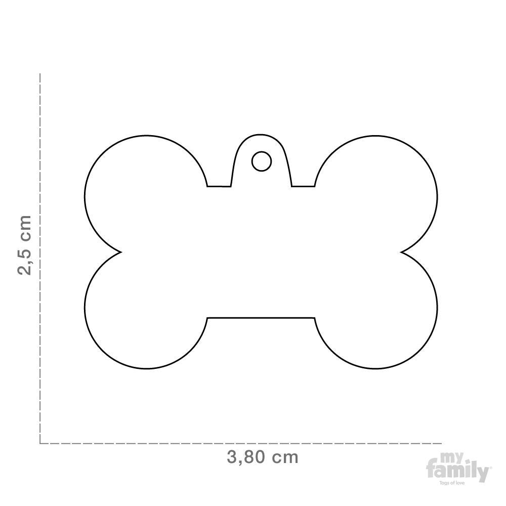 Placa de identificación para mascotas - Hueso grande BASIC HANDMADE - Accesorios Mascotas - Tierragro Colombia (5829196972182)
