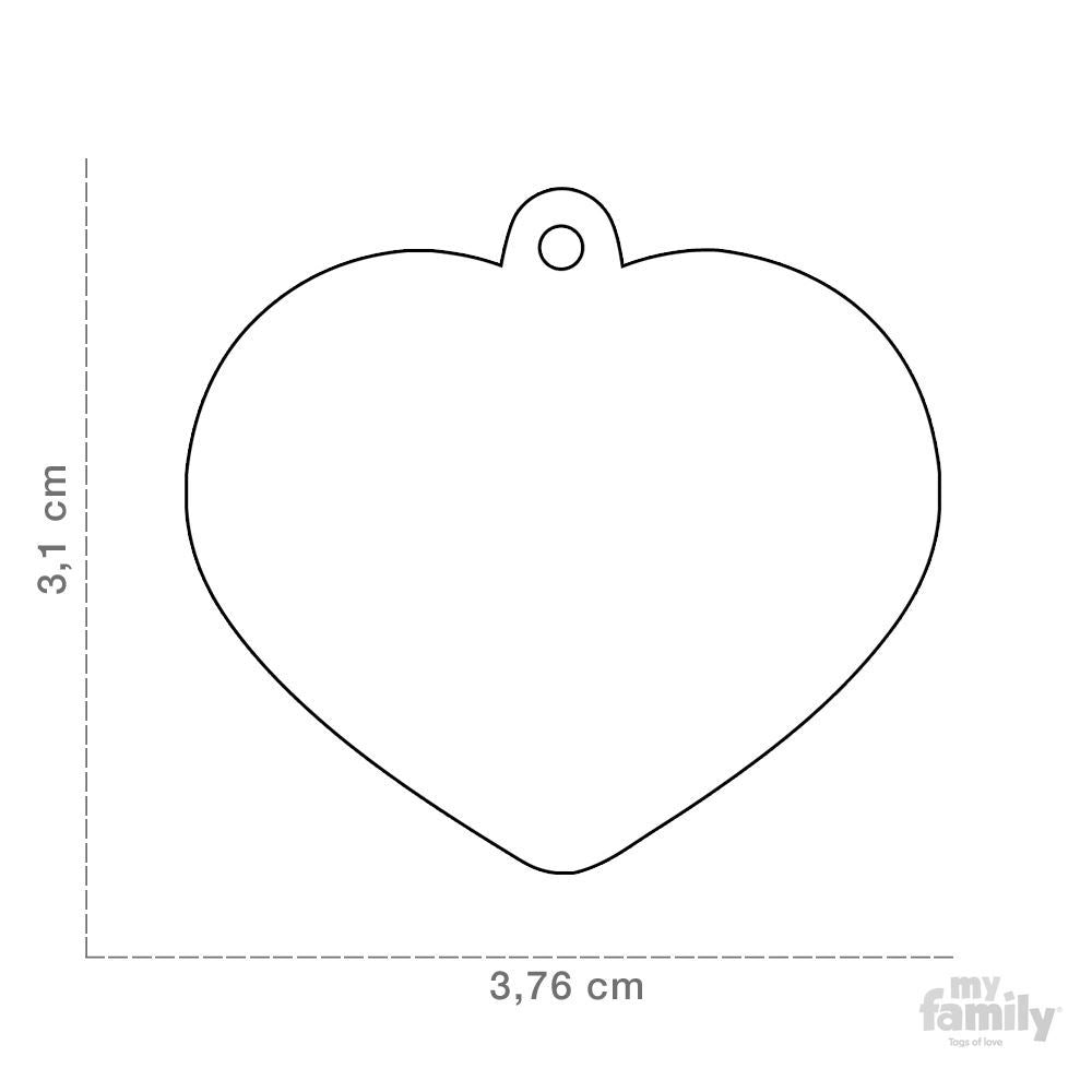 Placa de identificación para mascotas - Corazón grande BASIC - Accesorios Mascotas - Tierragro Colombia (5829496537238)