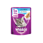 ¡Dale a tu gato la mejor nutrición y sabor con Whiskas Comida Húmeda Atún en Salsa! Este delicioso y balanceado alimento está diseñado para complementar la dieta diaria de tu felino, ofreciendo un rico sabor a atún, un aroma irresistible y una textura suave que ellos adoran.