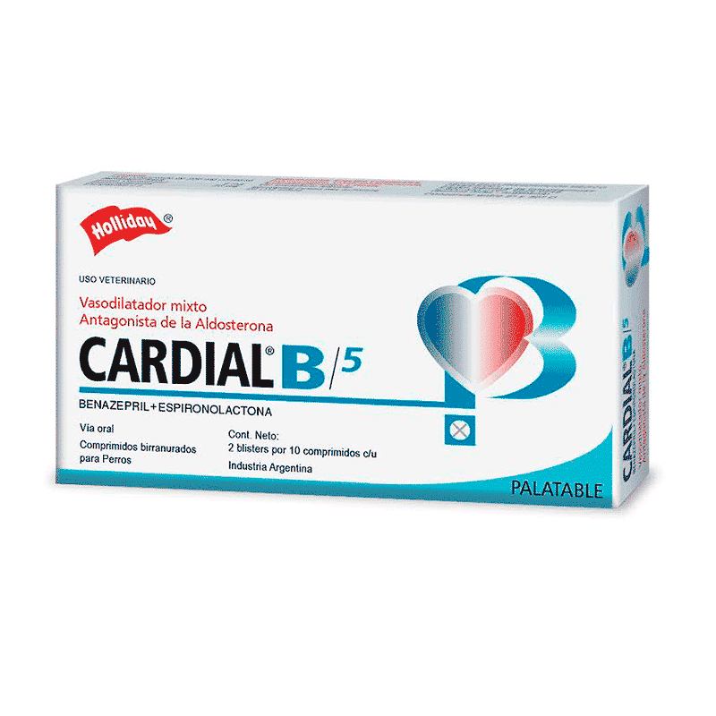 Cardial B 5 Mg (20 Comprimidos)|Holliday