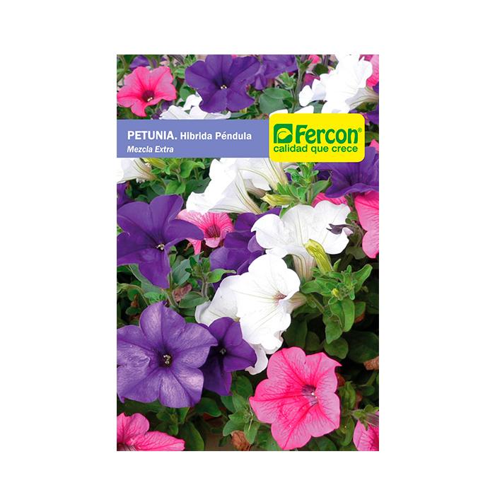 Semilla de Flor petunia híbrida mezcla x 0.2 gr|Fercon