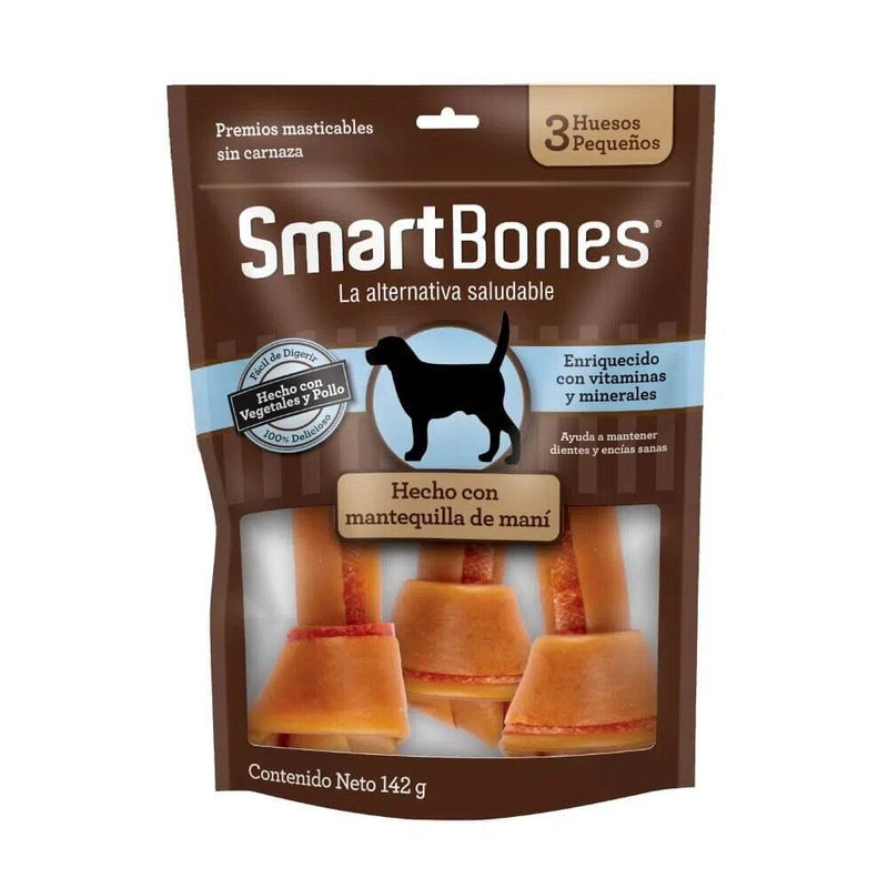 SmartBones Snack Para Perro Peanut Butter Small 3 Und