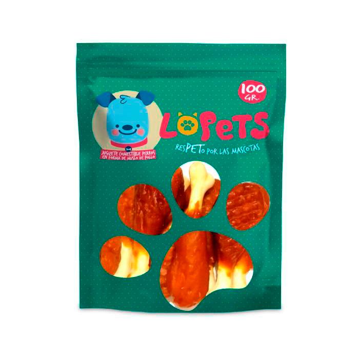 Juguete Comestible Muslo de Pollo 100 gr|Logus