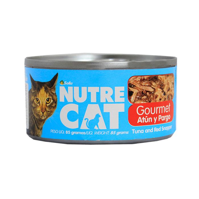 Nutrecat lata gourmet atún y pargo x 85 gr|Solla