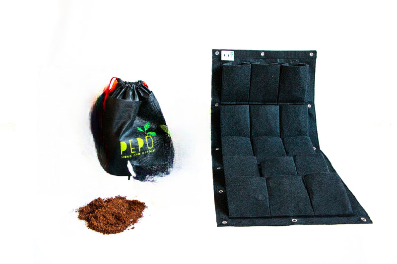 Kit jardin vertical 15 bolsillos