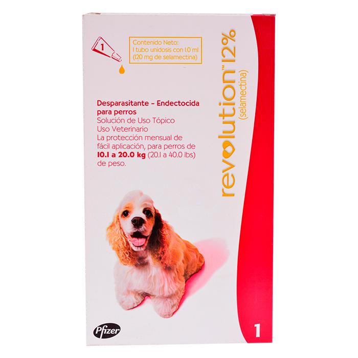 Revolution perro 10.1 Kg - 20 Kg Pipeta|Pfizer Zoetis